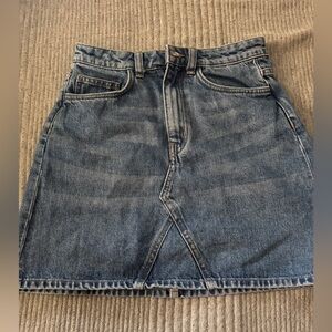 Denim A-Line Skirt